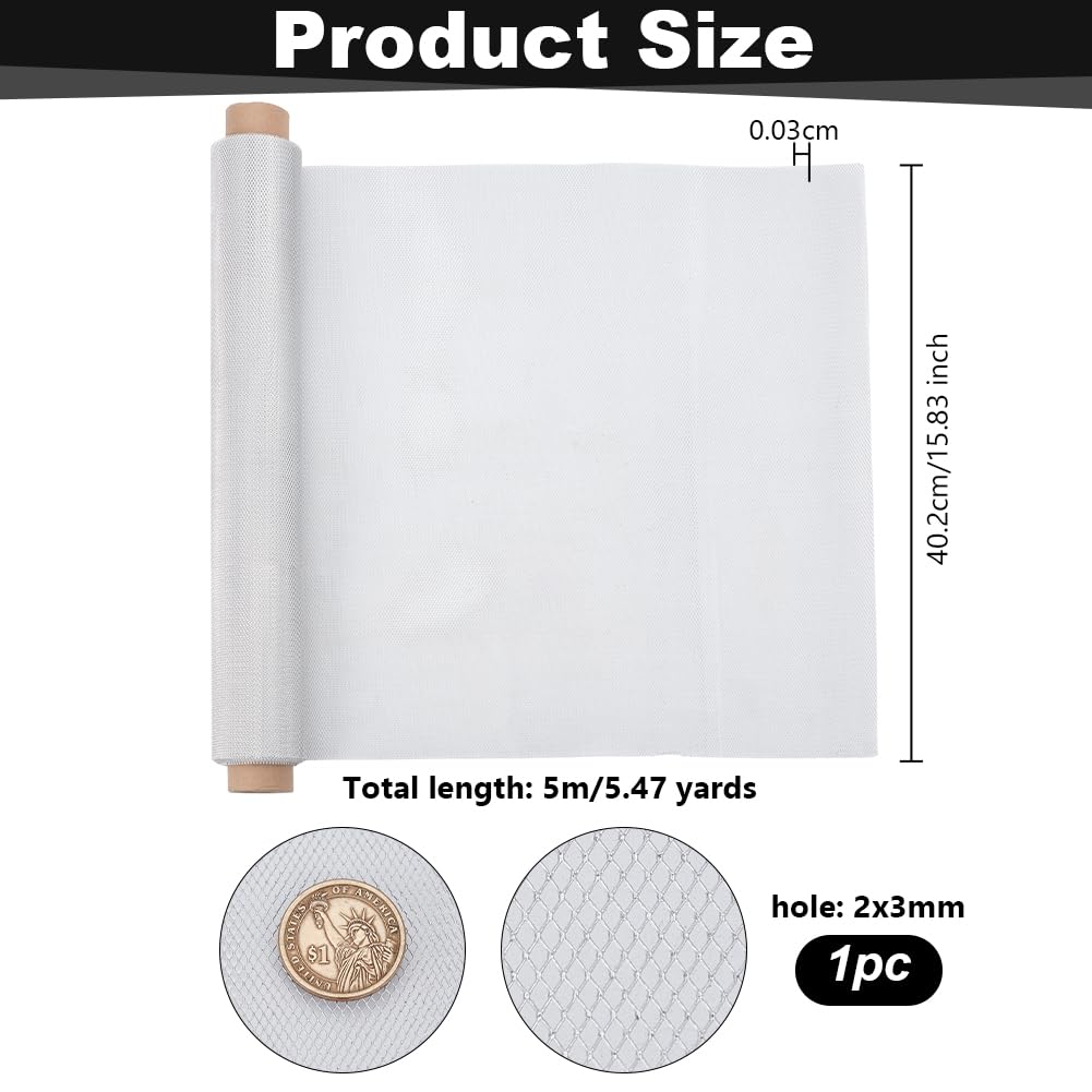 OLYCRAFT Aluminum Sculpting Wire Mesh 15.8 Inch by 16.4 Feet Metal Mesh Sheet Wire Mesh Roll for Sculpting Clay Craft 0.3mm Thick Sculpting Mesh Roll Mesh Screen for Arts and Craft - Image 2