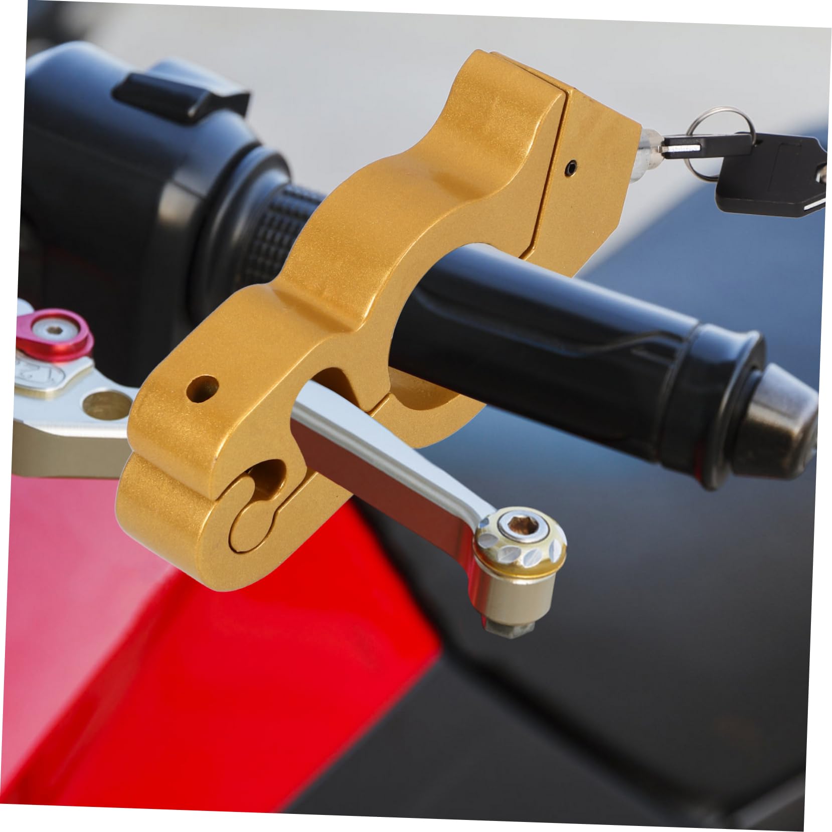 iplusmile 4 Piezas bloqueo de coche eléctrico Bloqueo manillar motocicleta o del manillar o de freno de scooter para de scooter de aluminio