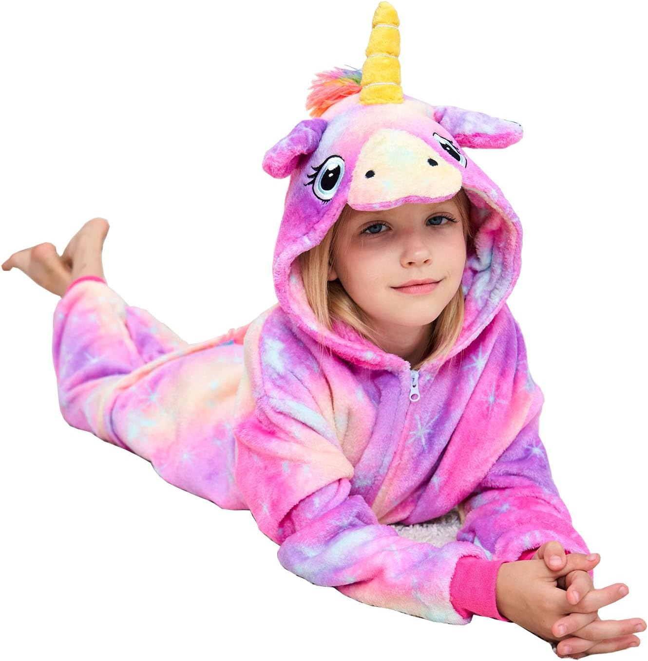 Unicorn Onesie Cosplay Costume Girls Halloween Xmas Pajamas - Image 6