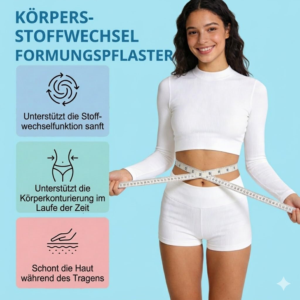 60 Stück Abnehmpflaster MetabalancePatch, Kosmetisches Körperpflege Patch, Hautfreundliches Pflegepflaster zur äußeren Anwendung, für Alle Körpertypen, Vorteilspack mit 60 Pflastern - 4
