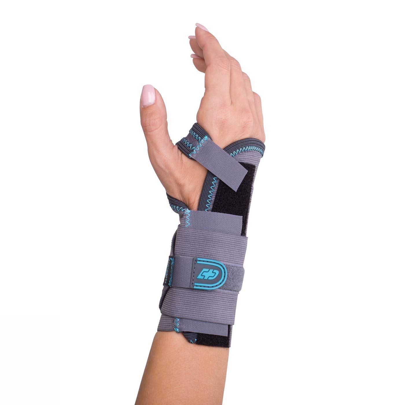 DJODonJoy Advantage DA161WB01-GRY-M/L-L Stabilizing Elastic Wrist Brace for Carpal Tunnel, Sprains, Strains, Tendonitis, Instabilities, Palm Stay