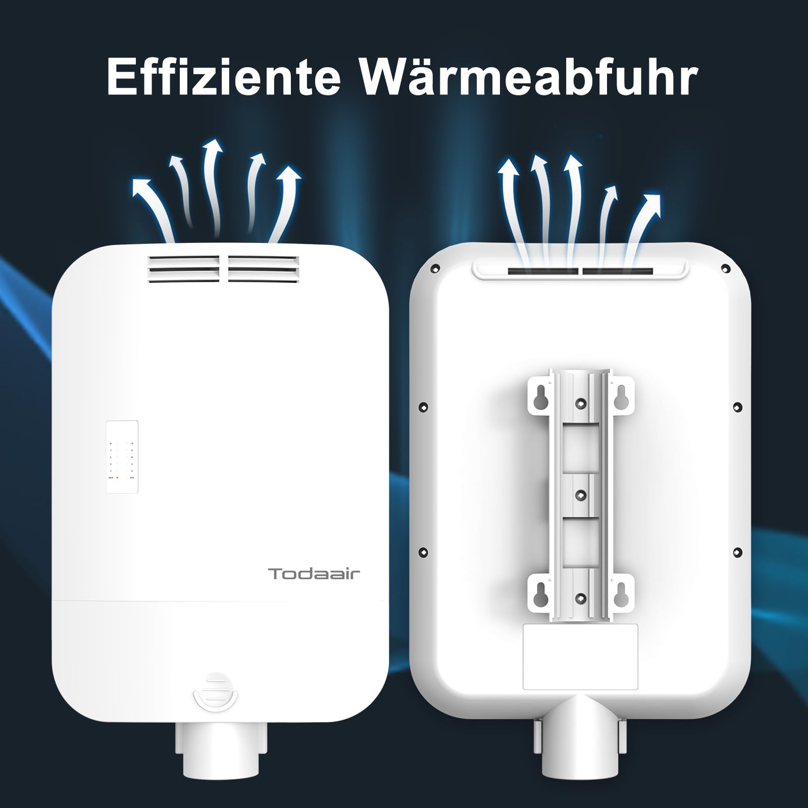 PoE-Switch für den Außenbereich,IP65 wasserdicht 4-Ports-Gigabit mit 30 W pro Port,1*Gigabit-Uplink-Port und 1*SFP-Schnittstelle,65 W hohe Leistung,Plug & Play, Netzwerk-Hub,Ethernet-Splitter