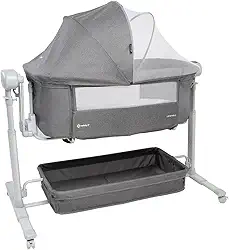 Berço Co-Bed Safety 1st, Lounge com Balanço Automático - Grey