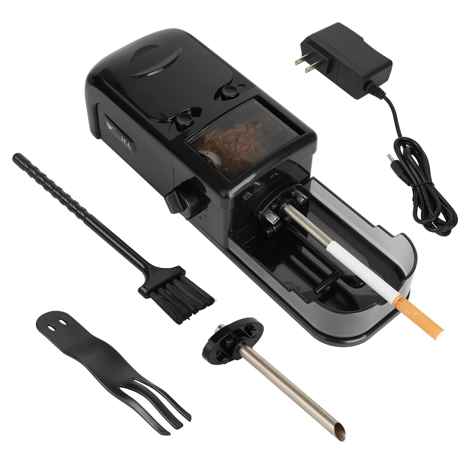 Amazon.com: Electric Cigarette Rolling Machine, Portable Tobacco Injector  Machine can Grind Filled with Herb, Tobacco, etc Suitable for Cigarette  Tubes and Rolling Papers : Health & Household