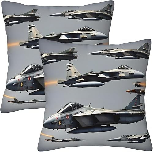 Miniatura 1 de Juego de 2 fundas de almohada cuadradas para sofá, cama, sofá, dormitorio, automóvil