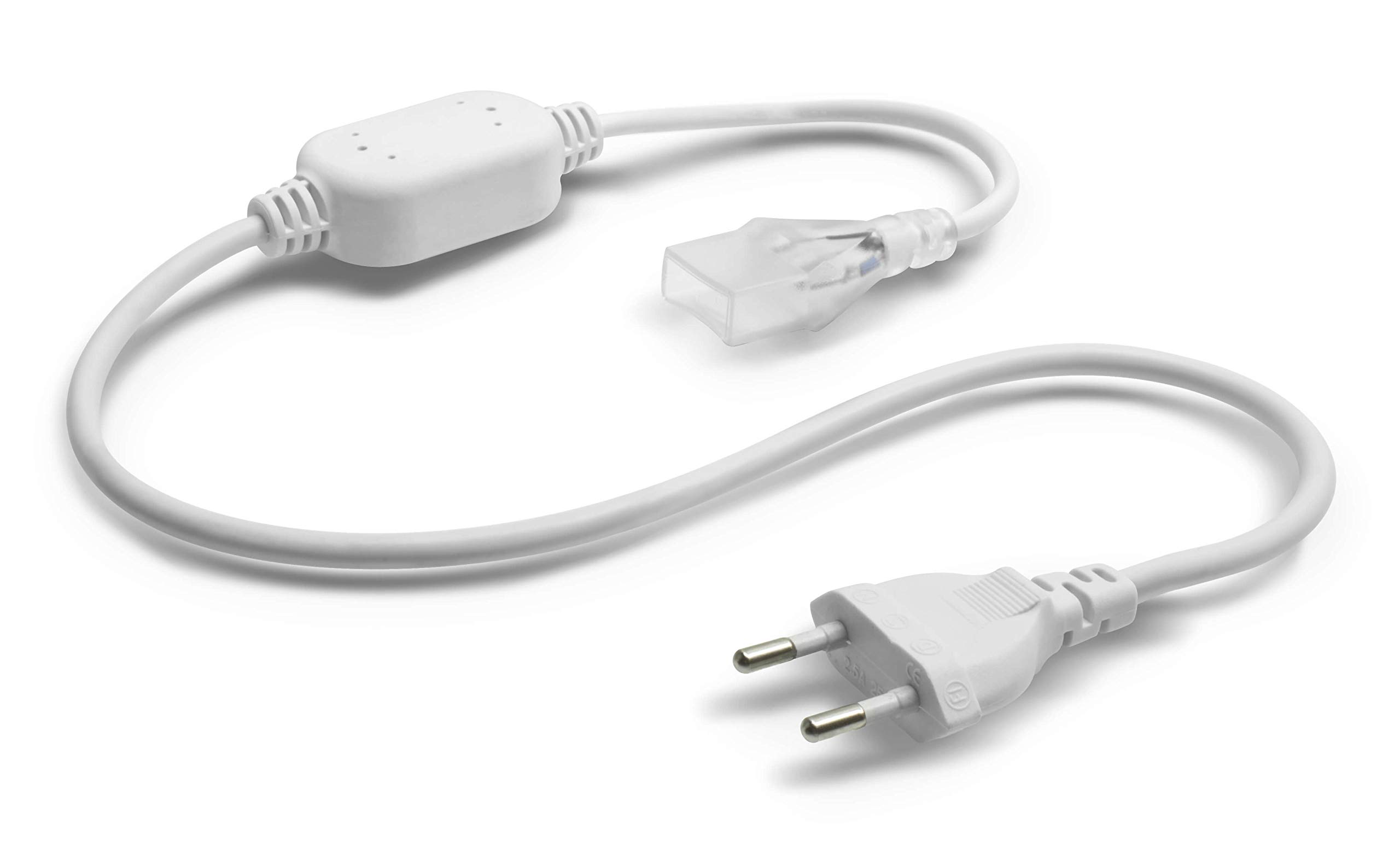 LED Universum 20 Meter Pro230 NeonFlex LED Streifen kaltweiß mit Netzanschlusskabel, IP65, 230 V, 9 W/m, 280 lm/m, für Innen- und Außenbereich