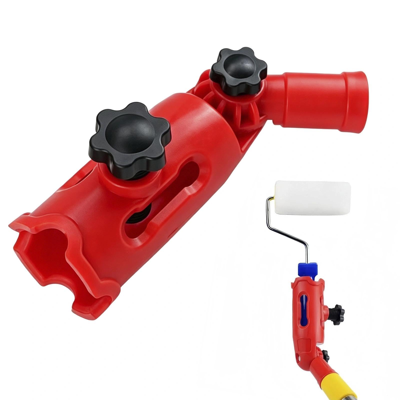 Paint Brush Extender Holder, Multi-Angle Extension Pole Attachment, Universal Paint Brush Extension Handle Fits Most Rollers, Brushes, Scrapers and Edgers for High Ceilings, Walls and Corners