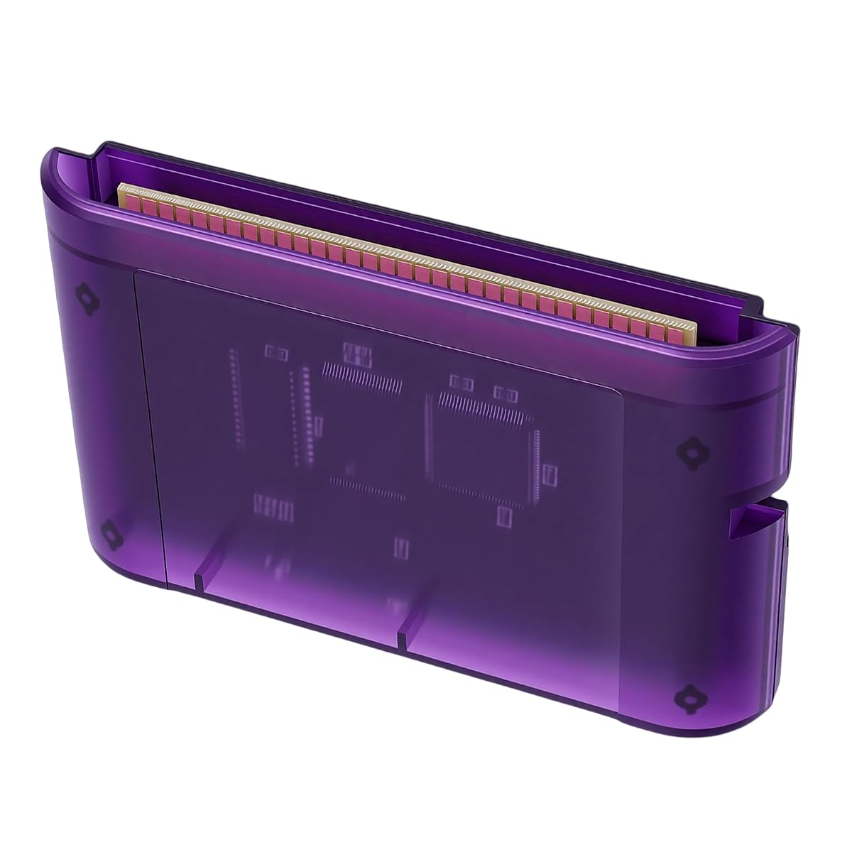 Generic Rozszerzenie Pamięci 4000 w 1 Karta do Gry Odpowiednia dla Konsoli MD1 MD2 CD X 32X z kartą Pamięci 8 GB dla Graczy Retro (Przezroczysty Fioletowy)