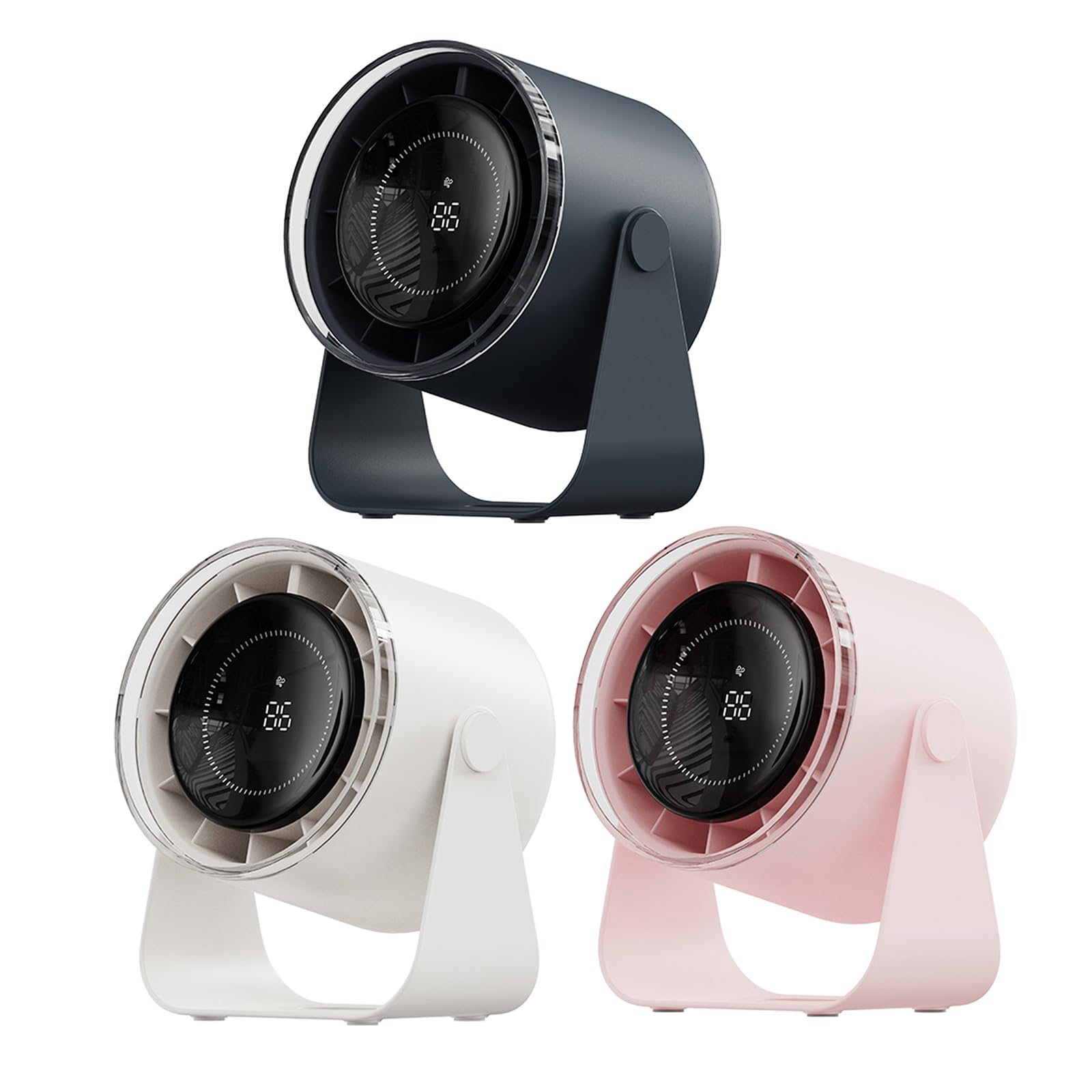 Ventilatore USB ricaricabile Potente circolazione dell'aria Ventilatore silenzioso Ventilatore da tavolo USB Ventilatore da tavolo 3600mah Ventilatore a batteria Forte flussi d'aria