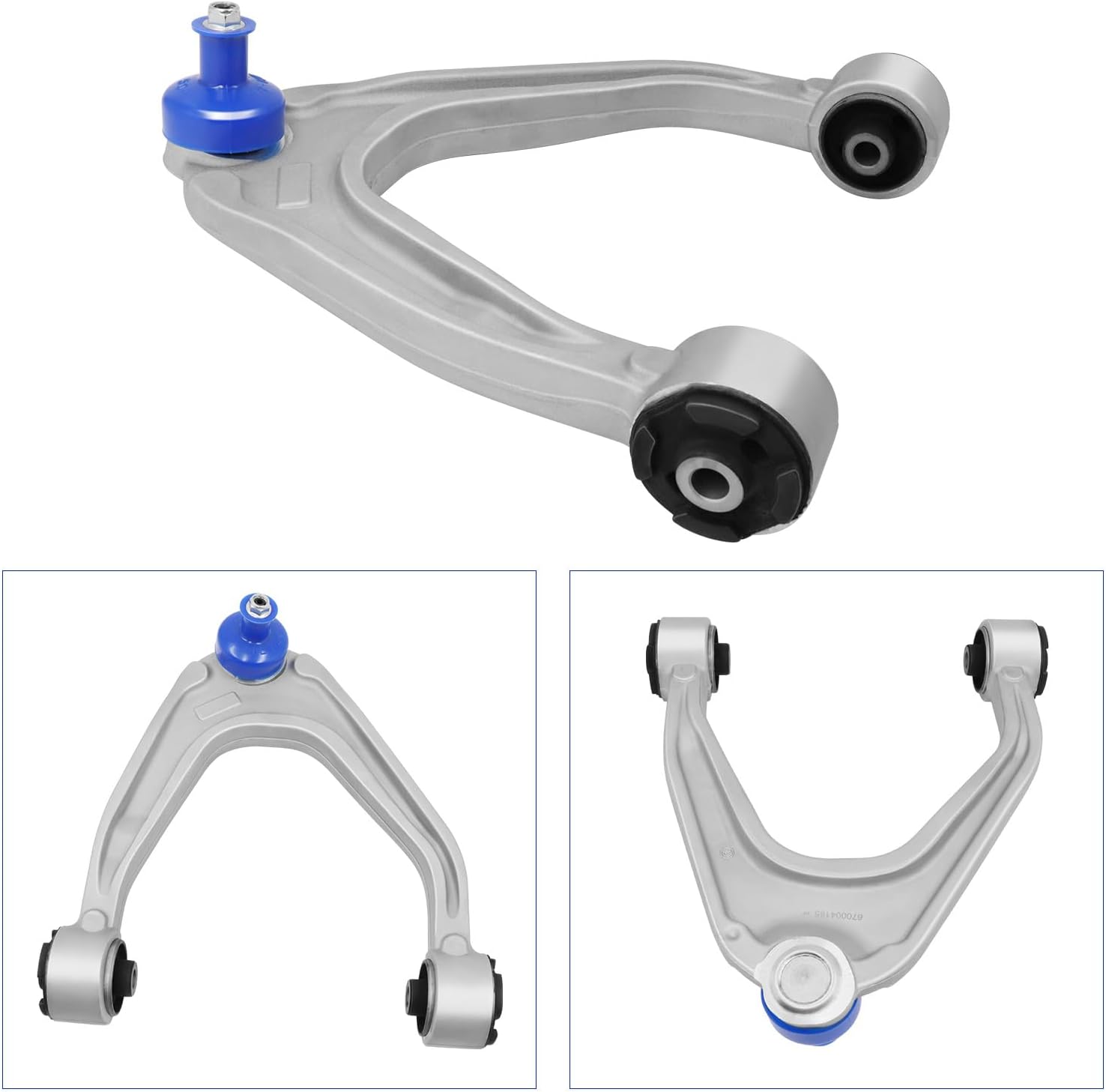 Front Upper & Lower Suspension Control Arms Kit Replacement for Maserati Quattroporte Ghibli 2014-2022, 670107802, 670107803, 670004185, 670004186
