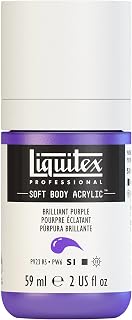 Liquitex Professional Soft Body Acrylic Paint, 59ml (2-oz) Bottle, Brilliant Purple