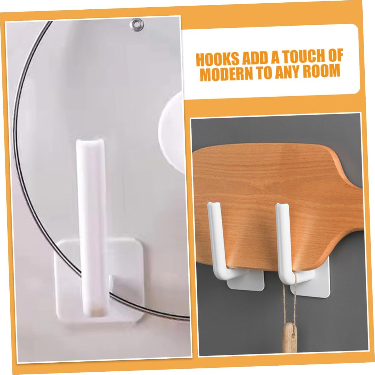 Ciieeo 3sets Self Adhesive Wall Hooks Versatile and Practical Wall Mount Hooks for Kitchen and Bathroom Organization No Drilling Required Easy Installation Strong Hold for Towels 5pcs*3