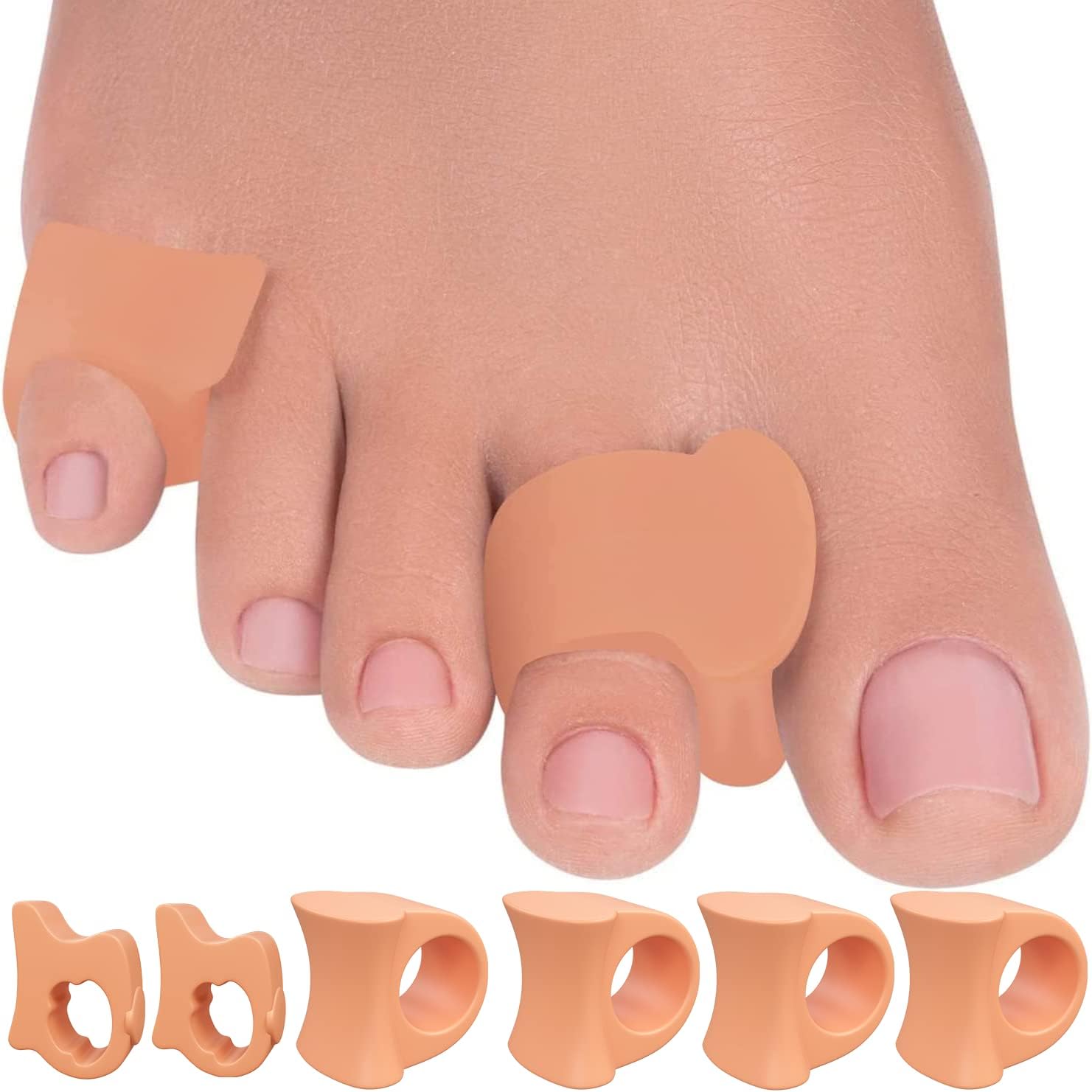 Buy Toe Separators Hammer Toe Straightener 2 Small & 4 Big Toe