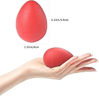 Vista 3 de MUSCELL Huevos, instrumentos de percusión profesionales con 6 sonidos para vivo, estudio, música en aula, 36 piezas en 6 colores con embalaje