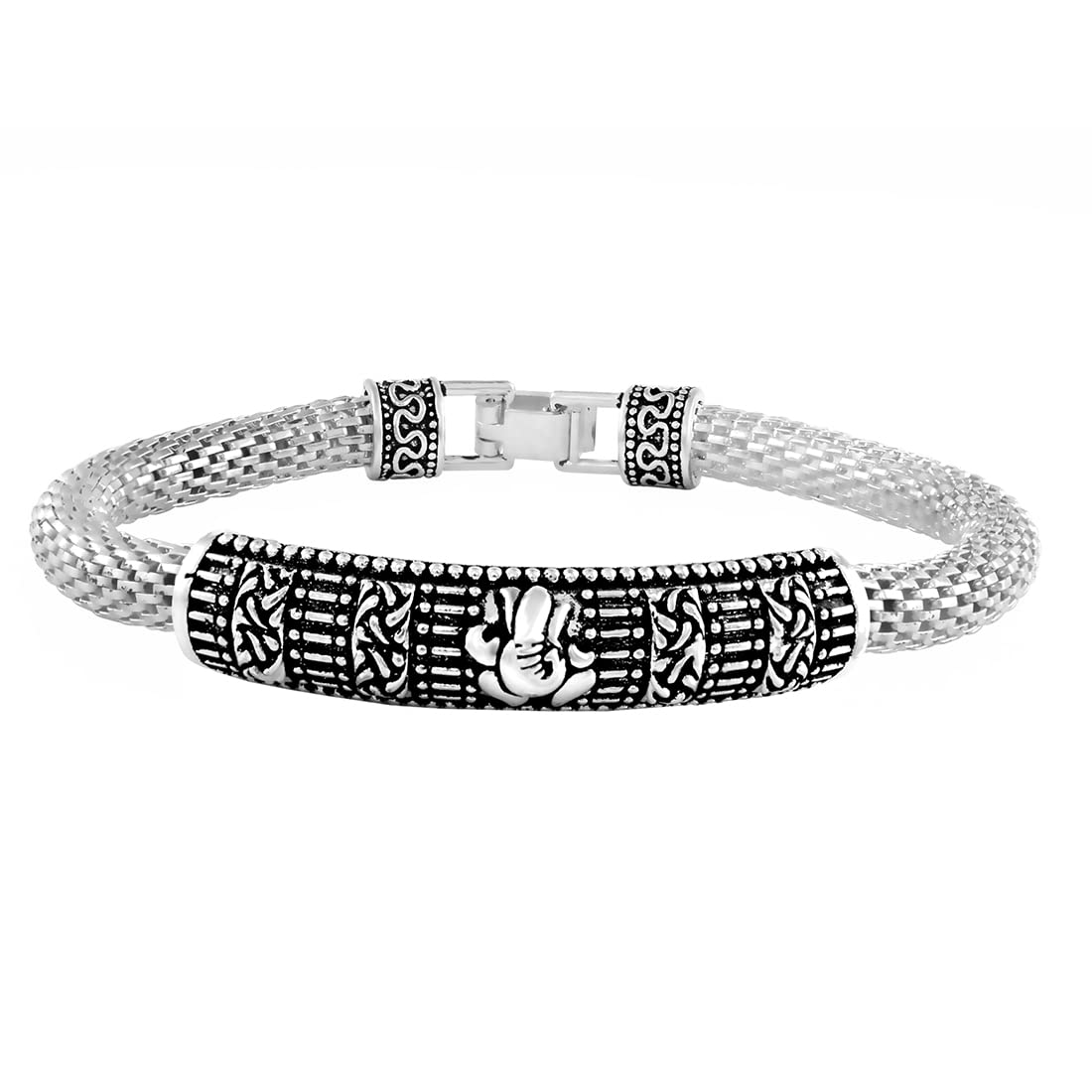Nakabh Antique Vintage Ethnic Silver Plated Kada Bracelet for men women boys girls (Style 02) (B0BCKZ9Z6R) Amazon Price History, Amazon Price Tracker