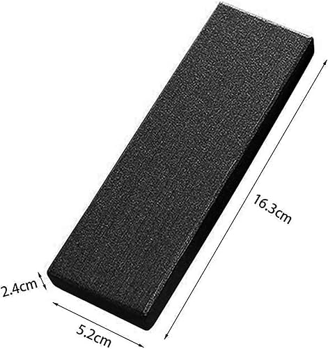 Vista 2 de Caja de regalo de bolígrafo de joyería negra de lujo, 5 unidades, con cojines, cajas de lápices vacías a granel, juego de colección para cumpleaños