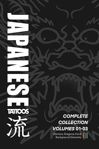 Japanese Tattoos: Complete Collection Volumes 01-03: How to Draw Warriors, Dragons, Koi & Background Elements (Japanese Tattoo Reference)