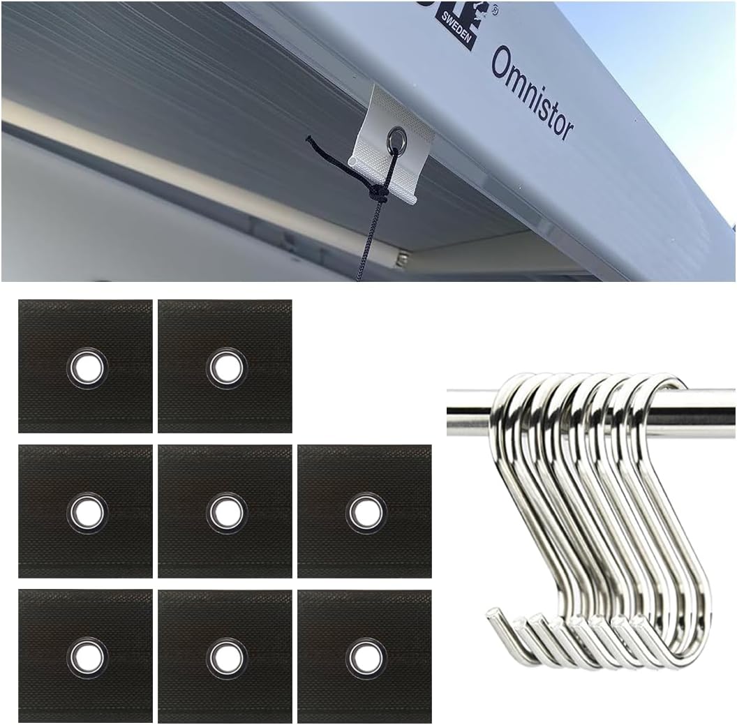 Sada háčikov na markízu pre obytné vozidlá