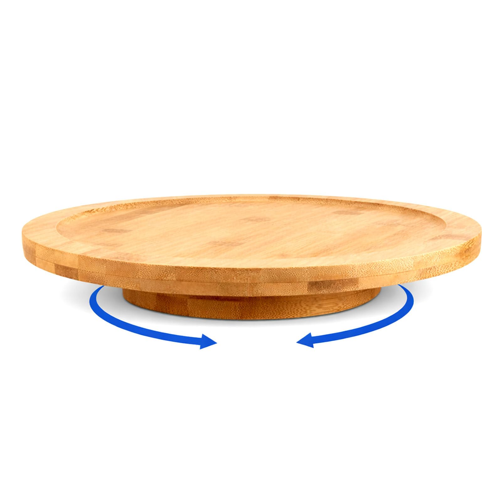 HGENAHGTF Multiple Purpose Wooden Whirling Shelf for Cabinet Storage Highlighting Effortless Turn Heightened Border Denial Assembly Stable Planner