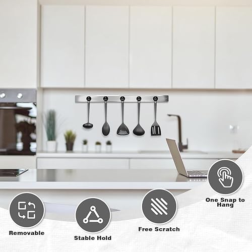 Vista 273 de Neosmuk Ganchos magnéticos resistentes, imanes fuertes con gancho para refrigerador, ganchos industriales súper resistentes de neodimio para colgar