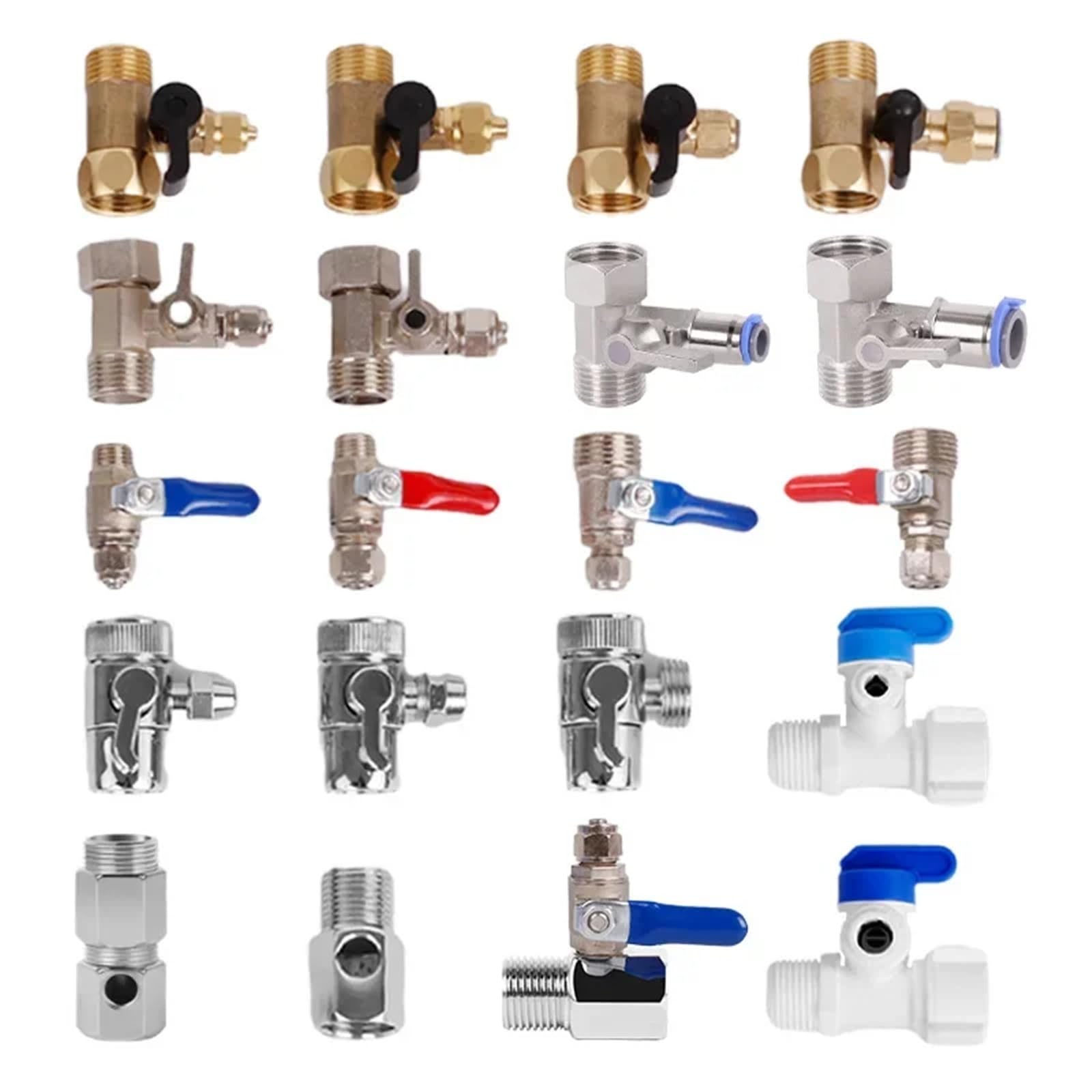 Purificador de agua por ultrafiltración UF con filtro ósmosis inversa y interruptor entrada tres vías, for grupo válvulas 1/2" BSP a derivación 1/4" 3/8"(Copper 3I8 conjoined)