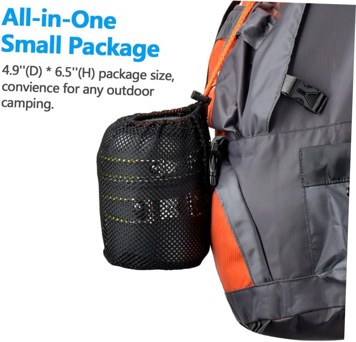 1set Lightweight Aluminium Alloy Camping Cookware Portable Person Outdoor Insulated Handle for Hiking and Backpacking Includes Stove and Cleaning Sponge