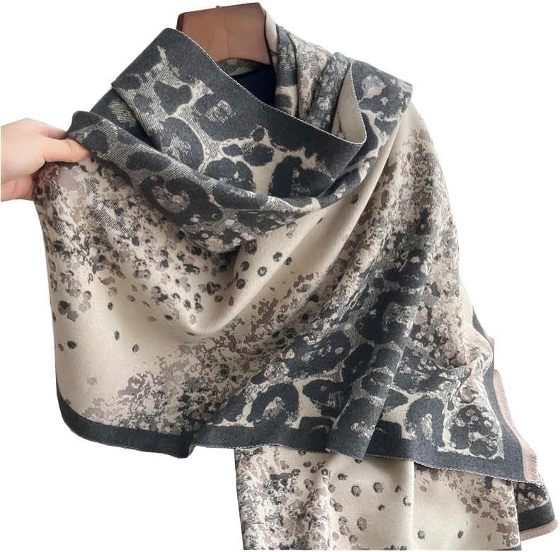 FairyCity Women's Soft pashmina Shawl Oversized Winter Warm blanket Scarf Long Cashmere Shawls Wraps Geometric patterns