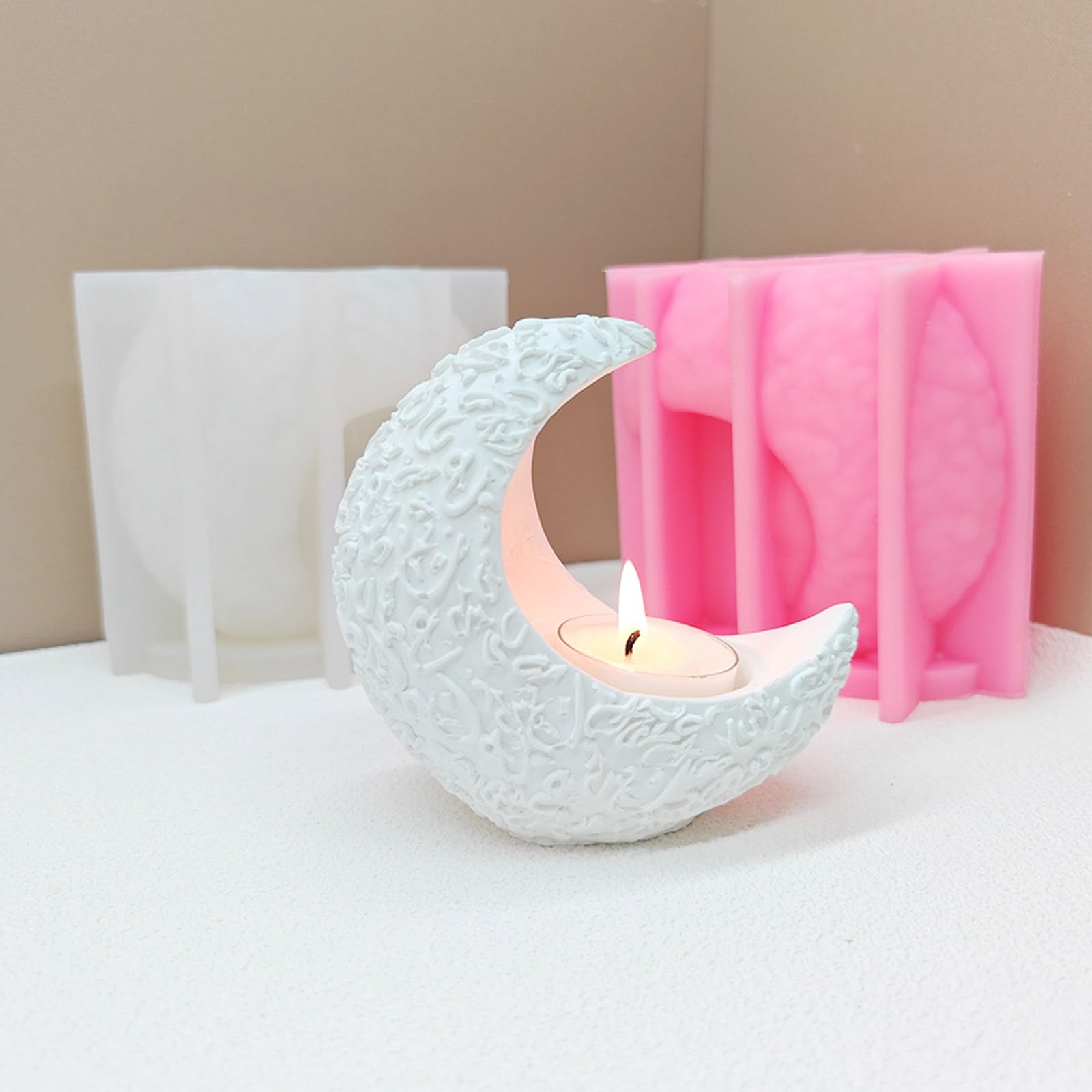 Molde de silicona para manualidades, soportes de forma distintiva, textura de silicona, adecuado para regalo de resina epoxi