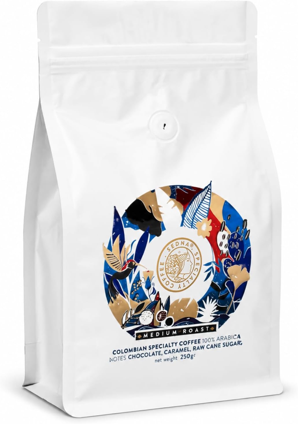 SEDNA Specialty Coffee – Colombian Medium Roast Whole Coffee Beans | Single Origin 100% Arabica | Finca La Loma, Antioquia | 250g