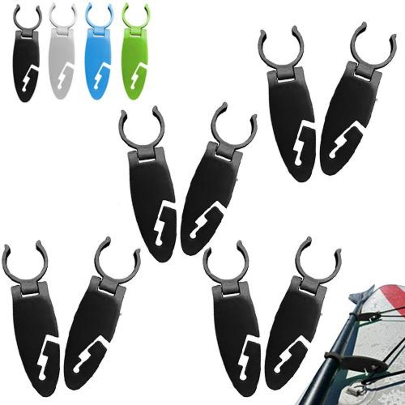 8 Pieces Fasten Clamp for Paddle Board, Paddle Board Fasten Fin Clip, Expandable Paddles Boards Clamp, Practical Fixing Clips, Water Sports Supplies for Athletes Teens Women Men Cyclists Golfers