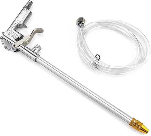 Miniatura 2 de QWORK Pistola de pulverización, aluminio neumático sifón aire motor limpieza arandela pistola kit herramienta, 14"