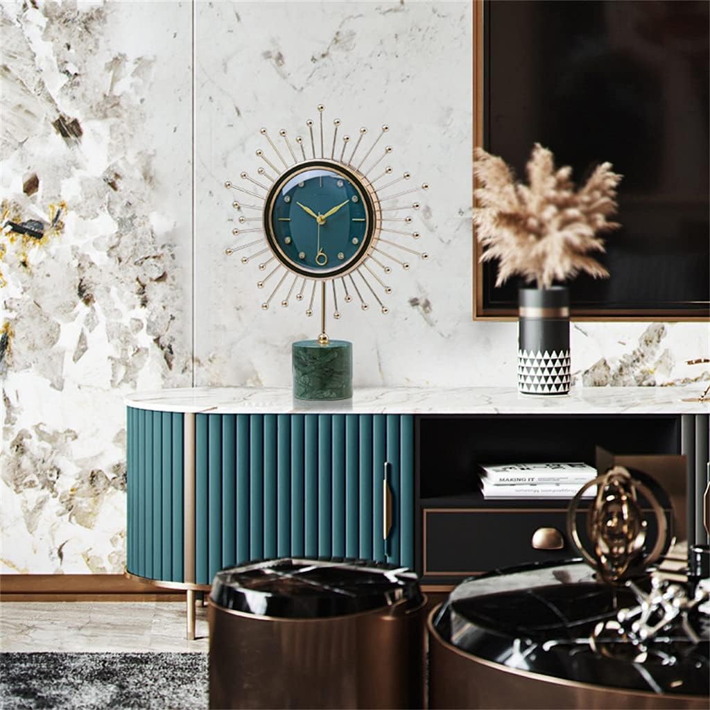 Desktop Clock Table-Clock Modern Pendulum Office Home-Decor Digital Nordic-Mute Metal Desk Clock