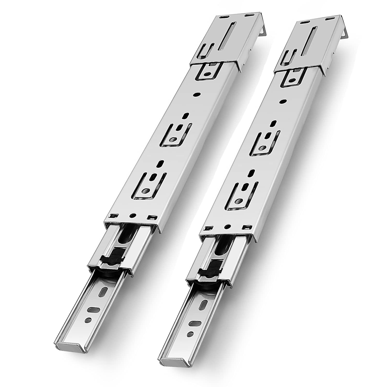 Gobrico 20-Inch Soft Close Full Extension Ball Bearing Drawer Cabinet Slides 3Folds +Brackets 10Pair