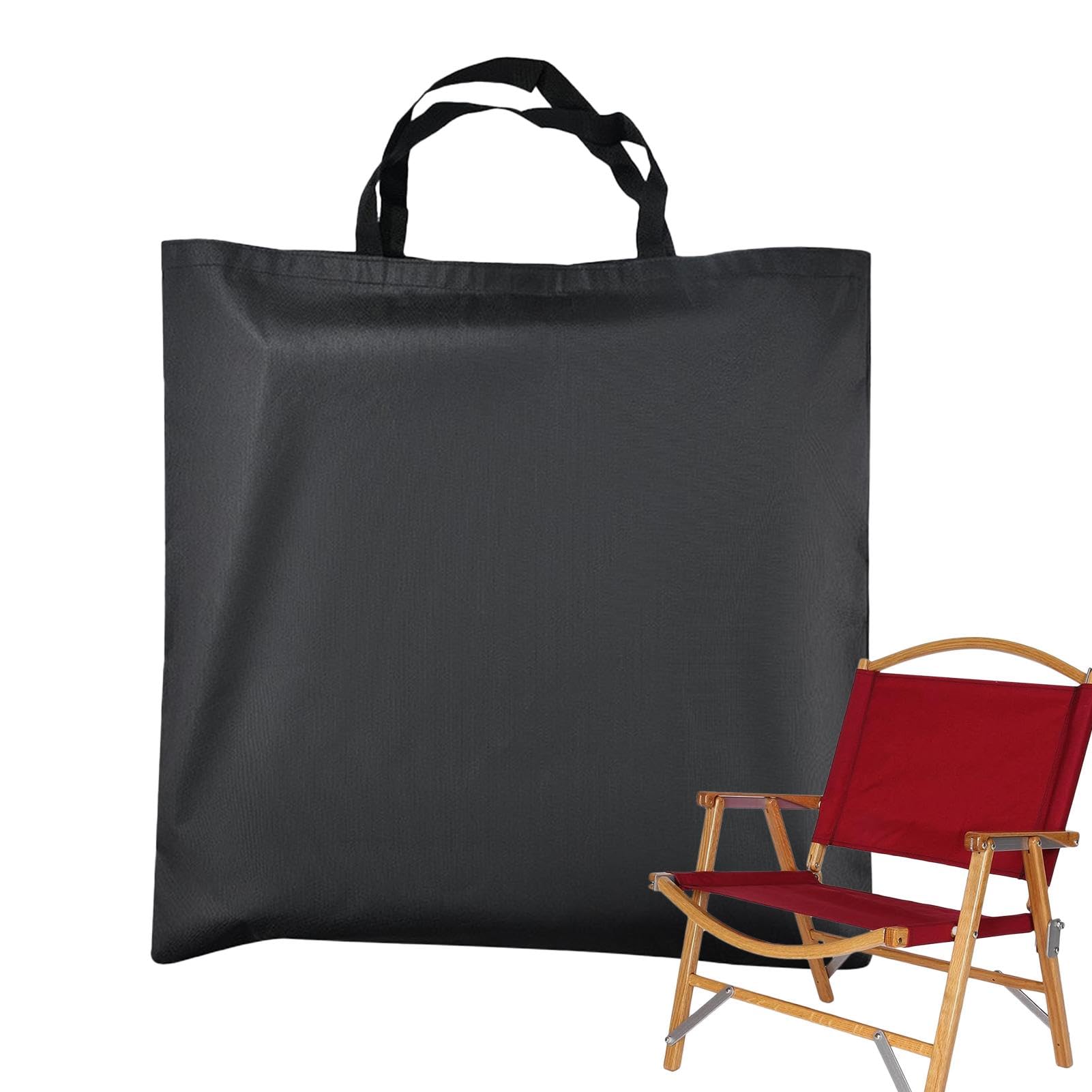 Sac de transport pour chaise pliante, sac de rangement extérieur, 60 x 62 cm, tissu Oxford 600D, bretelles réglables, étui de transport pour chaise de pique-nique pour randonnée, camping, utilisation