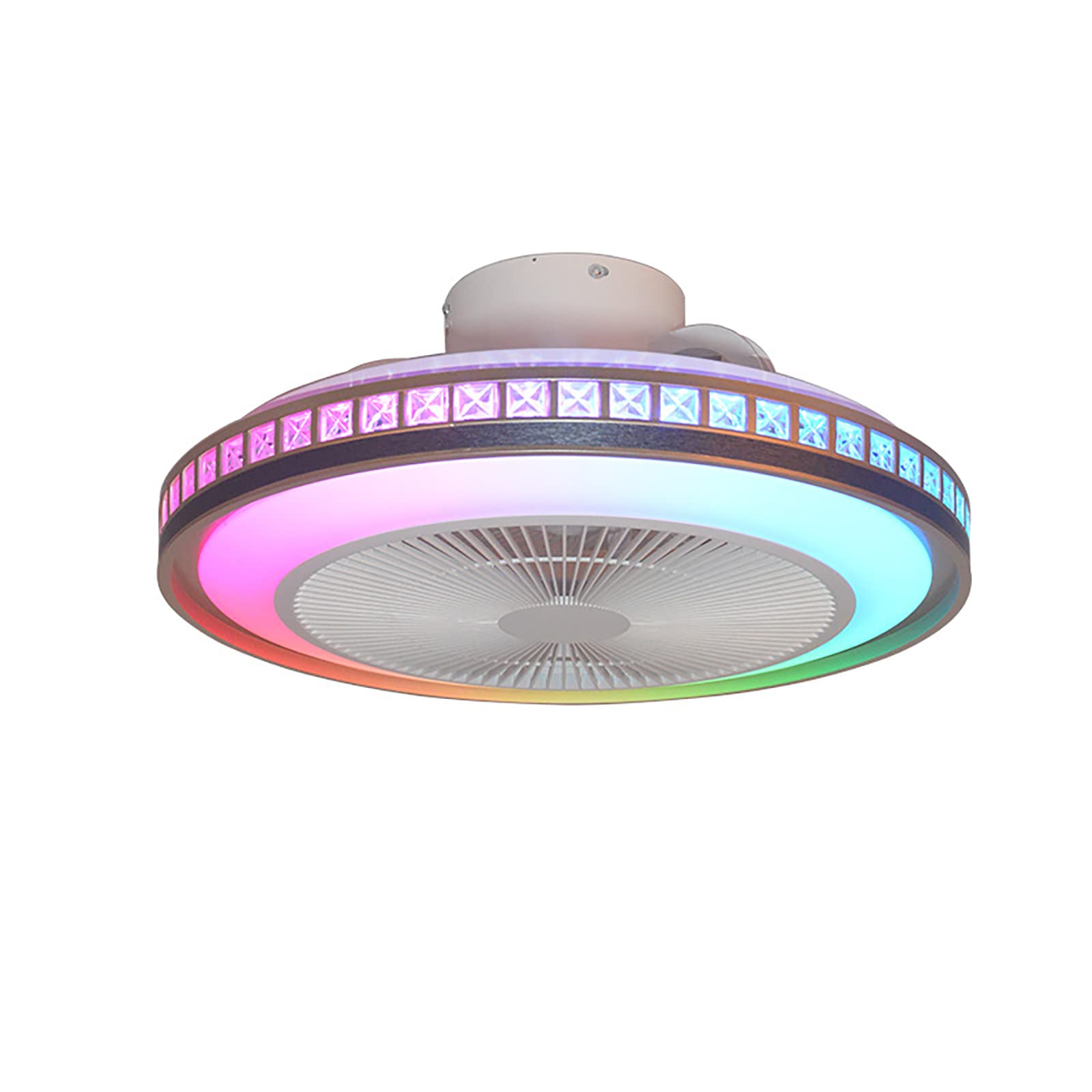 Ventilatore A Soffitto LED YUNZI Con Luci RGB E Altoparlante Bluetooth – Telecomando E App, 6 Velocità, 60W, Per Cameretta E Soggiorno - 3