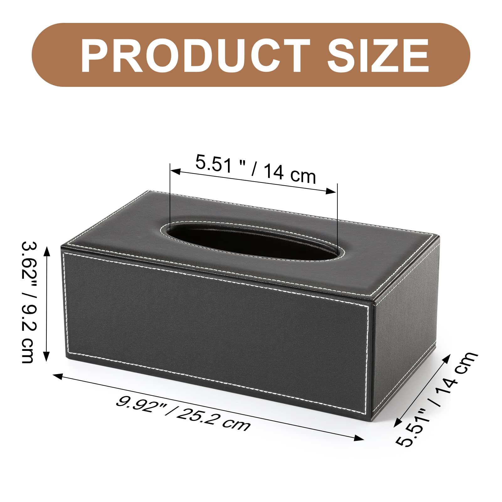 Objets Décoratifs,Boîte Distributeur De Serviettes En Cuir Nouveau