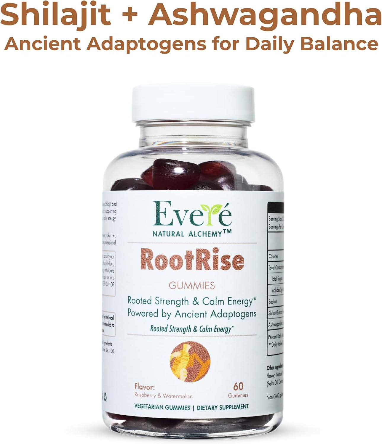 Evere RootRise Gummies - Shilajit + Ashwagandha Gummies