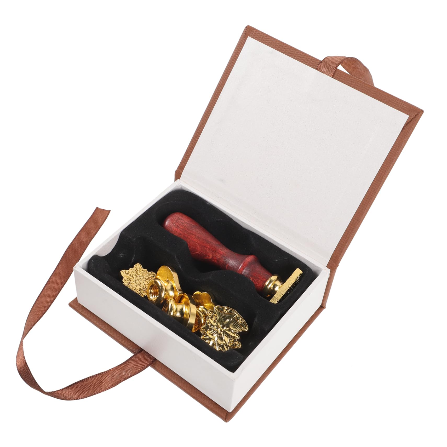 Angoily 4 Sätze Feuerfarbe Seet Set Box Briefstempel Lacksiegel Stempel Wachsstempel Wachssiegelstempel Wachssiegel-stempelset Hochzeitsdeko Briefumschläge Dekoration Metall