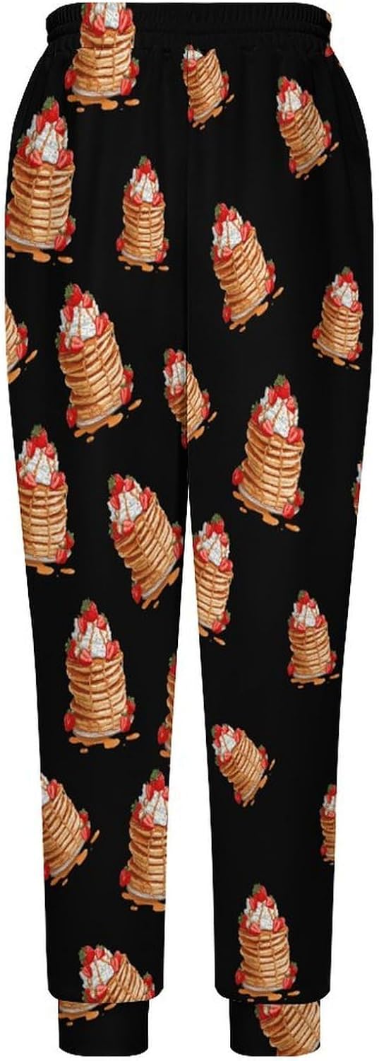 Pancakes Strawberry Casual Men's Sweatpants Lounge Pant 4X-Large
