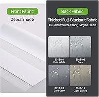 Vista 3 de ZSHINE Persianas enrollables de poliéster motorizadas de doble capa para día y noche, motor Homekit, motor recargable, adecuado para el hogar