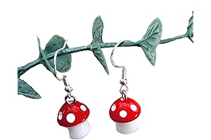 Fairy Mini Mushroom Earrings: Captivating Charm for Fairycore Enthusiasts