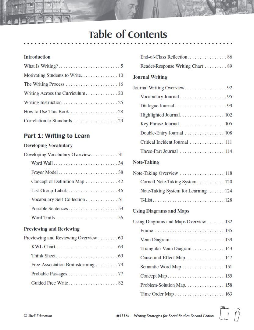Writing Strategies for Social Studies (Writing Strategies for the Content Areas and Fiction) - Image 3