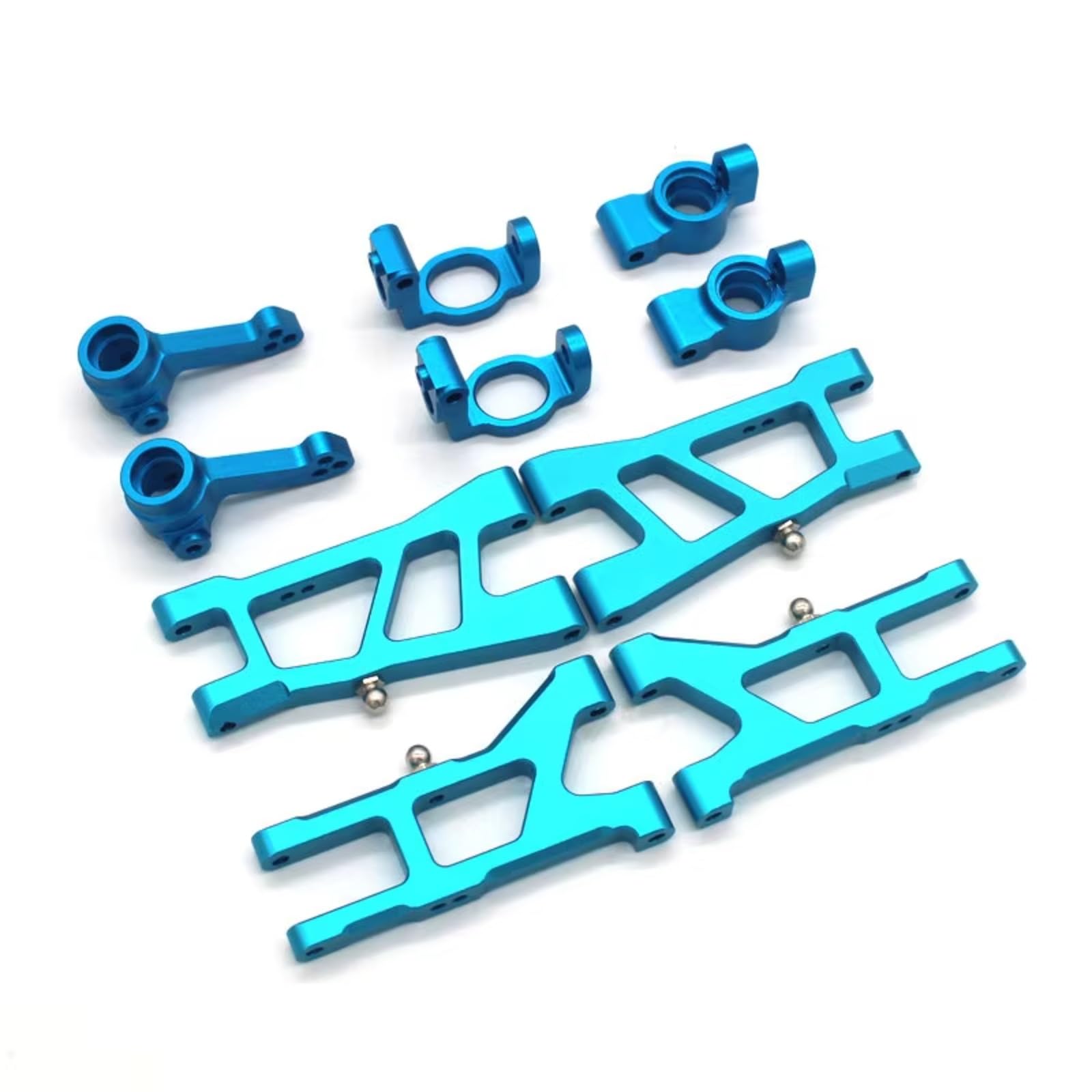 Knuckle sterujące RC do HNR H9802 dla Dodge H9803 dla konia E30 1/10 Metal do wahacza kierownicy kubek C do siedzenia tylny kubek 5-częściowy zestaw części samochodowych Rc zastosowanie zamienne