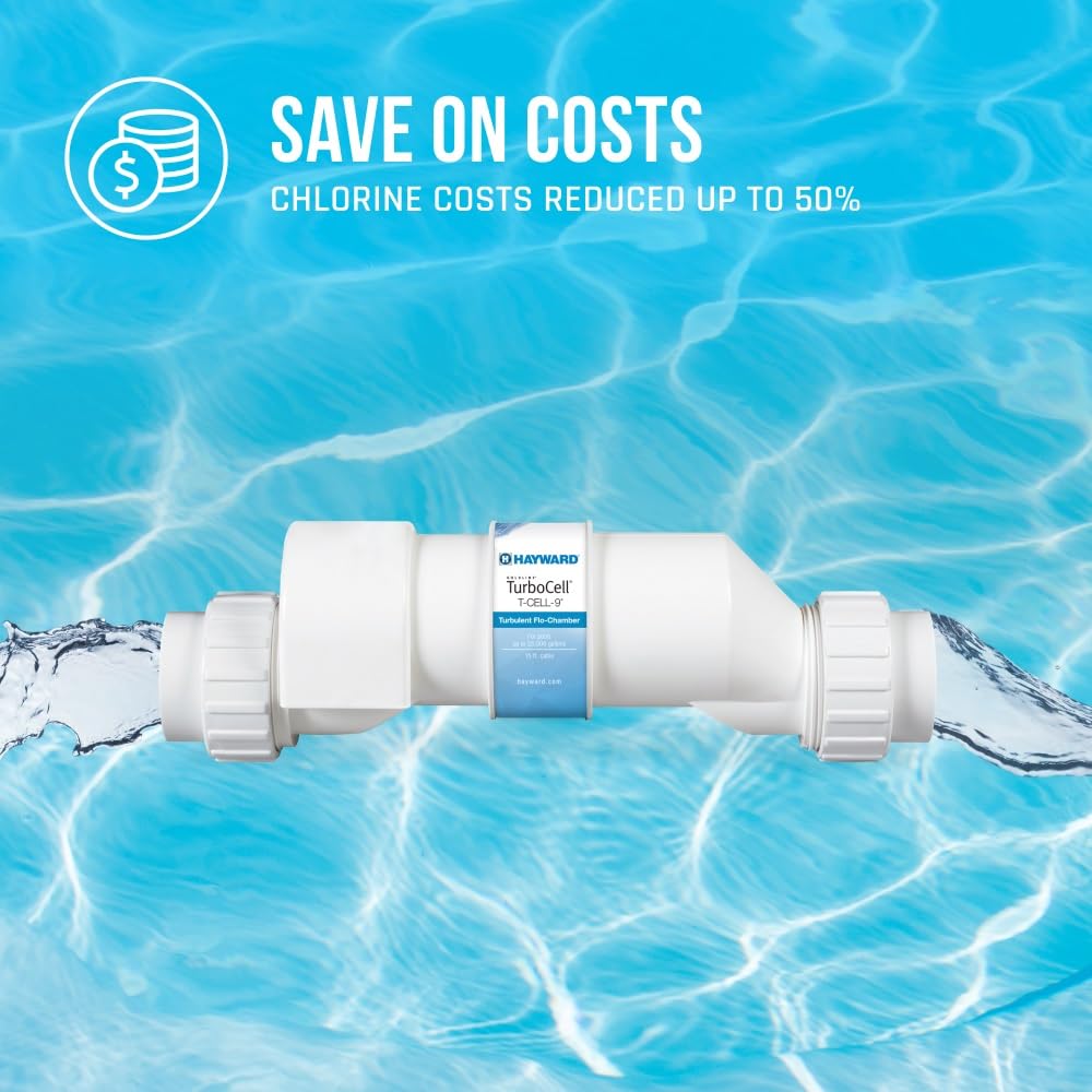 Hayward W3T-Cell-9 TurboCell Salt Chlorination Cell for in-Ground Swimming Pools up to 25,000 Gallons