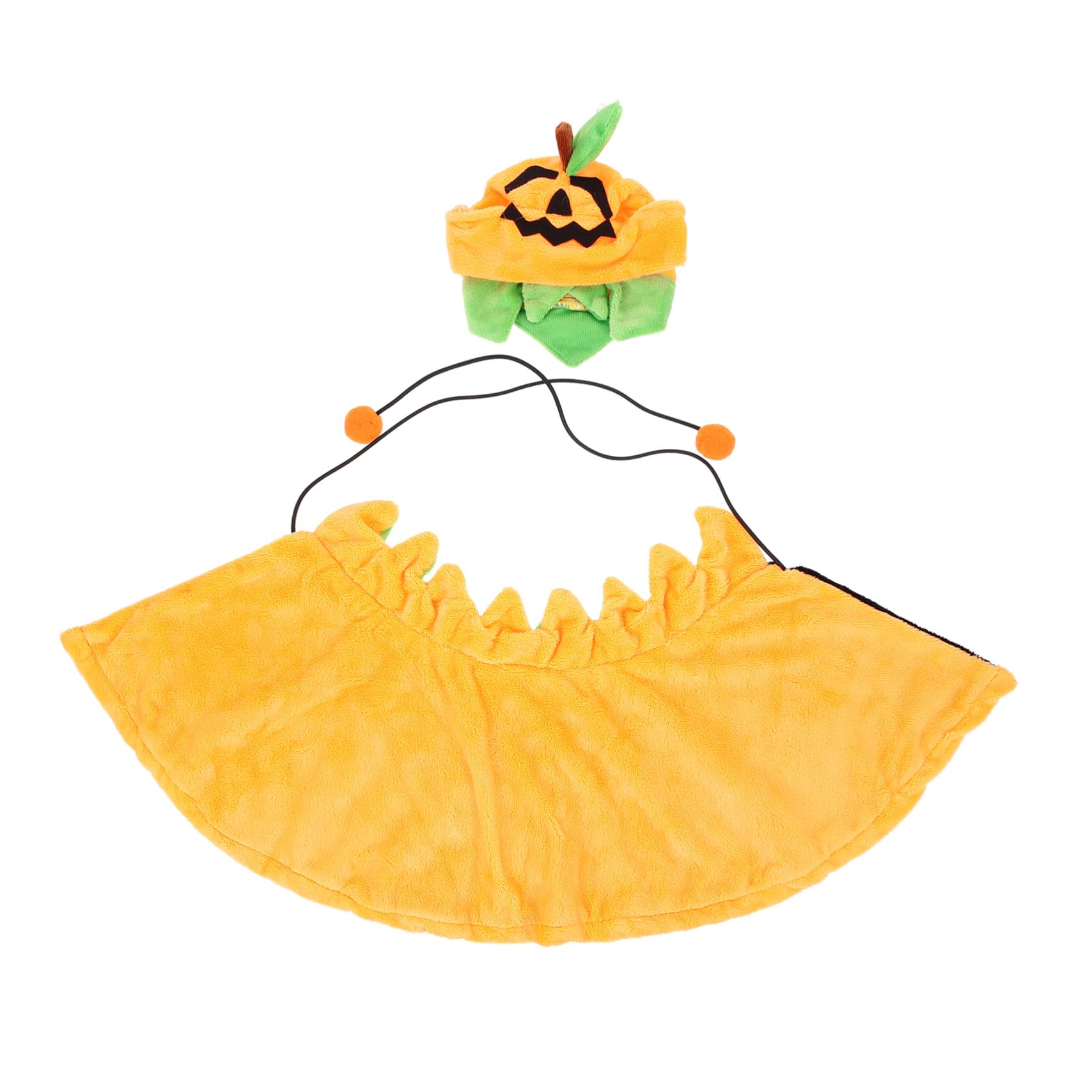 Sosoport 5sets Costume Per Animali Domestici Cappello e Mantello Forma Di Zucca Per Halloween Accessori Per Cani e Gatti Facile Da Indossare