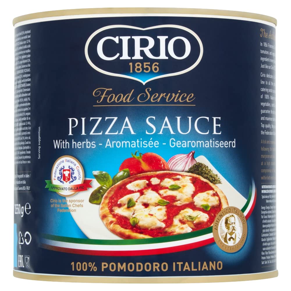 Cirio Food Service Pizza Sauce with Herbs, 2550 g