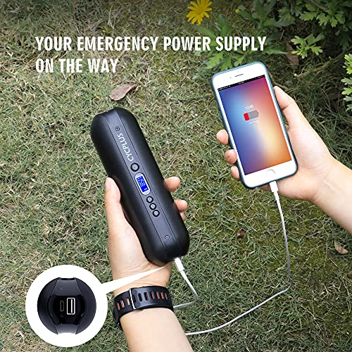 CYCPLUS Luftpumpe I50PSI Elektrischer Kompressor Tragbar Fahrradpumpe Mini Reifenpumpe mit Digital LCD LED Licht… – Bild 7