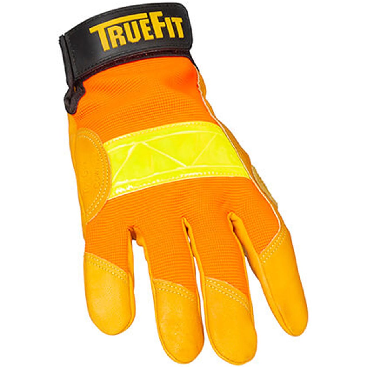 Tillman 1476M Hi Vis Leather Work Gloves, Medium