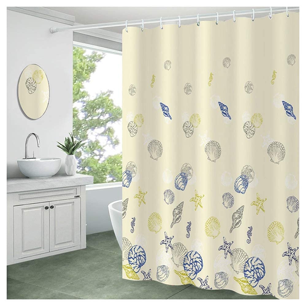 Rideau de douche anti-moisissure imperméable en polyester occultant épais