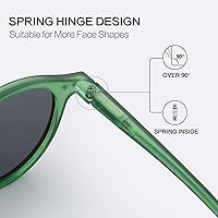 Vista 131 de ZENOTTIC Lentes de sol redondos polarizados, elegantes lentes de sol para hombres y mujeres, retro clásicos, selección de varios estilos